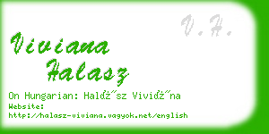 viviana halasz business card